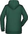 Dámská mikina s kapucí James Nicholson sweat hoodie women, tmavě zelená, vel. M