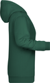 Dámská mikina s kapucí James Nicholson sweat hoodie women, tmavě zelená, vel. XS