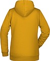 Dámská mikina s kapucí James Nicholson sweat hoodie women, tmavě žlutá, vel. 3XL