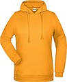 Dámská mikina s kapucí James Nicholson sweat hoodie women, tmavě žlutá, vel. M