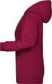 Dámská mikina s kapucí James Nicholson sweat hoodie women, vínová, vel. M