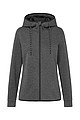 Dámská mikina STEDMAN RECYCLED SCUBA JACKET WOMEN, antracitový melír, S
