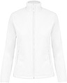 Dámská mikrofleecová mikina Kariban fleece jacket women, bílá, vel. M