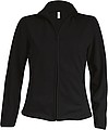 Dámská mikrofleecová mikina Kariban fleece jacket women, černá, vel. 3XL