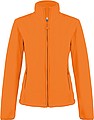 Dámská mikrofleecová mikina Kariban fleece jacket women, oranžová, vel. S