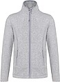 Dámská mikrofleecová mikina Kariban fleece jacket women, šedý melír, vel. S