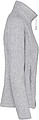 Dámská mikrofleecová mikina Kariban fleece jacket women, šedý melír, vel. S