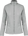 Dámská mikrofleecová mikina Kariban fleece jacket women, sv. šedá, vel. S