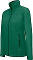 Dámská mikrofleecová mikina Kariban fleece jacket women, tmavě zelená, vel. 3XL