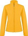 Dámská mikrofleecová mikina Kariban fleece jacket women, žlutá, vel. S