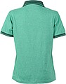 Dámská polokošile James Nicholson polo megange women, zelená/tmavě zelená, vel. M