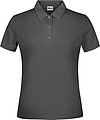 Dámské piqué polo James & Nicholson, antracitová, XS