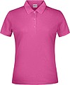 Dámské piqué polo James & Nicholson, růžová, XS