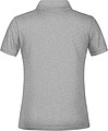 Dámské piqué polo James & Nicholson, šedý melír, XXL