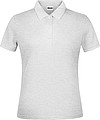 Dámské piqué polo James & Nicholson, světle šedý melír, XS