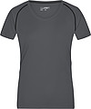 Dámské sportovní tričko James Nicholson sports T-shirt women, černá/bílá, vel. XS