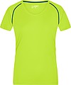 Dámské sportovní tričko James Nicholson sports T-shirt women, jasně žlutá/sv. modrá, vel. XS