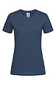 Dámské tričko STEDMAN CLASSIC-T ORGANIC WOMEN z bio bavlny, námořní modrá, L