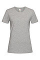 Dámské tričko STEDMAN CLASSIC-T ORGANIC WOMEN z bio bavlny, šedý melír, XS