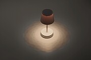 DIALUZ Dobíjecí výsuvná stolní USB lampa, bílá