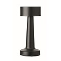 Dobíjecí kovová stolní lampa, černá