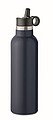 Dvoustěnná láhev na pití 700ml, s integrovaným brčkem, tmavě modrá