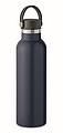 Dvoustěnná láhev na pití 700ml, s integrovaným brčkem, tmavě modrá