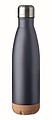 Dvoustěnná láhev s korkovým dnem, objem 500 ml, tmavě modrá