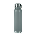 Dvoustěnná nerezová láhev na pití, 650ml, šedá