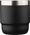 Dvoustěnný hrnek z recyklované nerezové oceli, 180 ml, černá