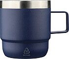 Dvoustěnný hrnek z recyklované nerezové oceli, 180 ml, modrá