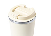 Dvoustěnný nerezový termo hrnek, 350ml, béžový
