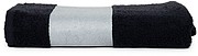 froté osuška pro sublimaci 70x140 cm, 400g, černá