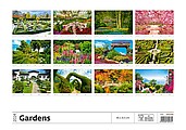 Gardens 2026, nástěnný kalendář, prodloužená záda