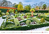 Gardens 2026, nástěnný kalendář, prodloužená záda