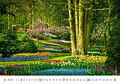 Gardens 2026, nástěnný kalendář, prodloužená záda
