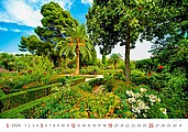 Gardens 2026, nástěnný kalendář, prodloužená záda