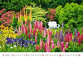 Gardens 2026, nástěnný kalendář, prodloužená záda