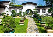 Gardens 2026, nástěnný kalendář, prodloužená záda