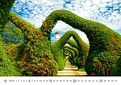 Gardens 2026, nástěnný kalendář, prodloužená záda