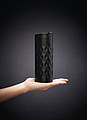 GEOMETRIC Termohrnek s objemem 350ml, geometrický vzor, černý