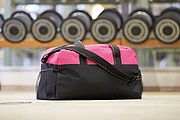GERENA Sportovní taška, černá/růžová