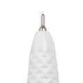 HAUSER CRYSTAL Bílá plastová propiska, modrá náplň, oranžová