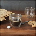 HEMERA Sada 2 skleněných dvoustěnných hrnků na espresso