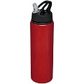 Hliníková láhev na pití s brčkem, 800ml, červená