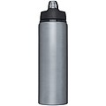 Hliníková láhev na pití s brčkem, 800ml, šedá