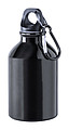 Hliníková láhev na pití s karabinou, 300ml, černá