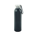 Hliníková láhev na pití s transp. víčkem, objem 650ml, černá