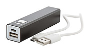 Hliníková powerbanka 2200mAh, černá
