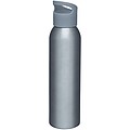 Hliníková sportovní láhev na pití, 650ml, šedá